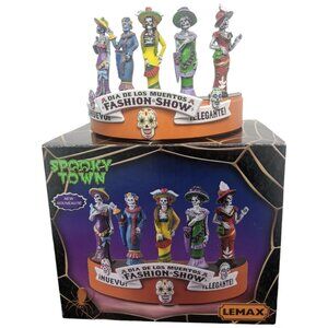 Lemax Spooky Town La Catrina's Fashion Show Dia de los Muertos 33635 Unlighted